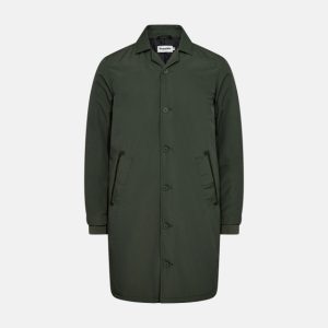 Trenchcoat | Polyester | Grøn