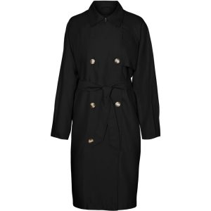 VERO MODA dame trenchcoat VMDOREEN - Black