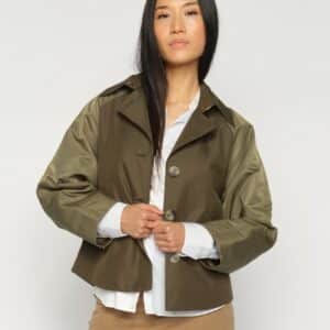 Zyla Neola trenchcoat - Olive Night