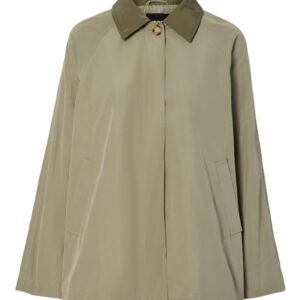 Pieces - Jakke - Vilma LS A-Shape Trenchcoat - Overland Trek/Kalamata Collar