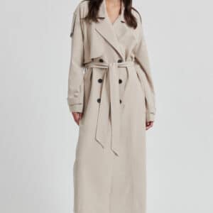 Zoie trenchcoat - Light Beige Melange